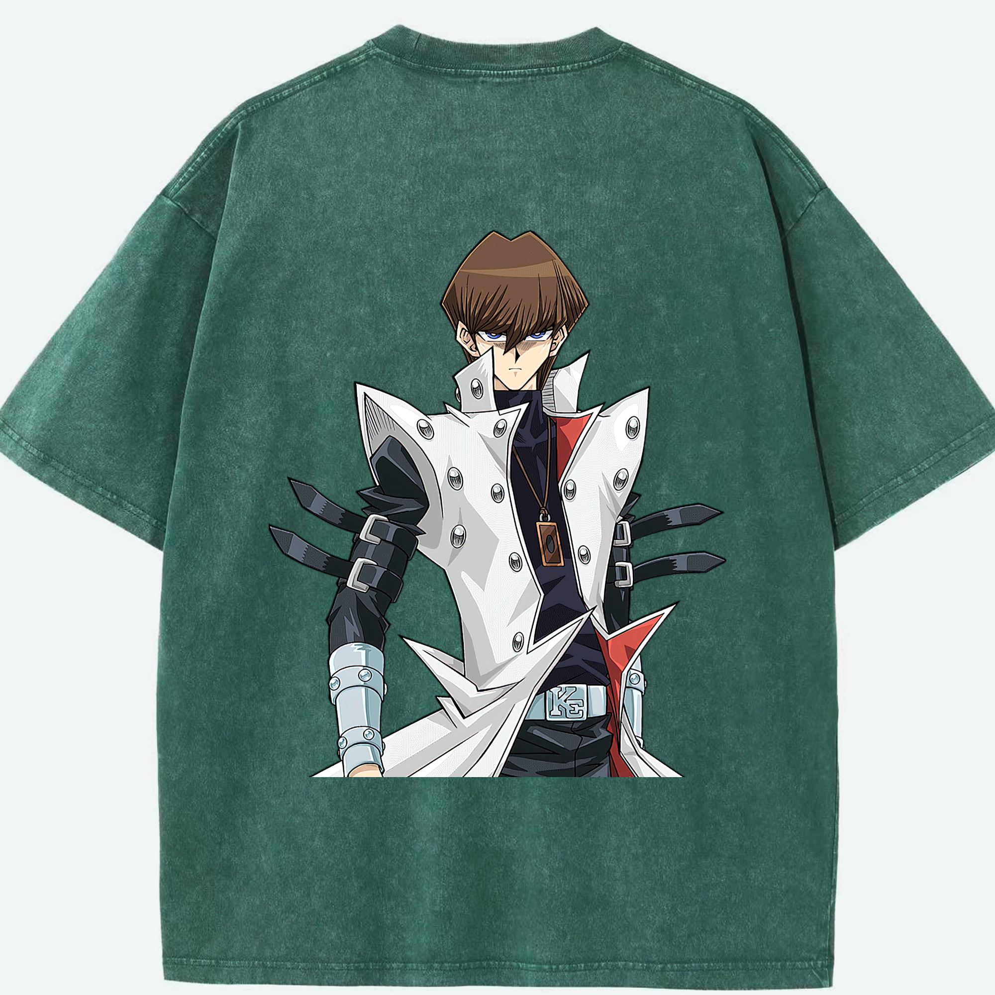 （画像用） 遊☆戯☆王 Yu-Gi-Oh! 綿100% ヴィンテージ風 半袖Tシャツ（背面プリント）
